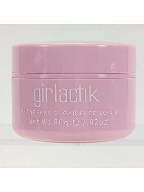 Girlactik Cranberry Sugar Face Scrub 80g Exfoliating & Hydrating Skincare Pink J
